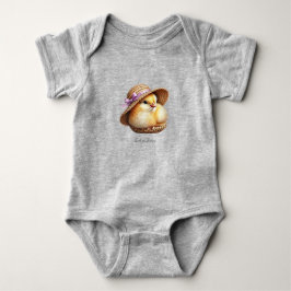 Body para Bebê Little Chick Pink Ribbon Baby