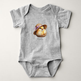 Body para Bebê Little Chick Pink Ribbon Baby