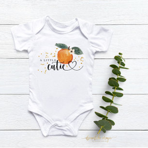 Body Para Bebê Little Cutie Citrus Tangerine Cute Fruit Baby