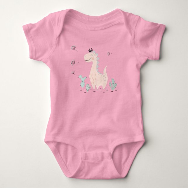 Body Para Bebê Little Dino Delight (Frente)