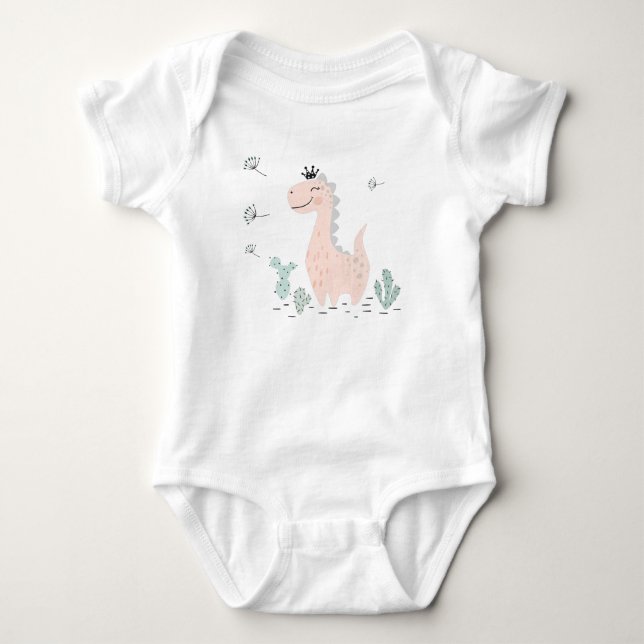 Body Para Bebê Little Dino Delight (Frente)