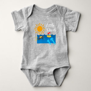 Body Para Bebê Little Diver with Jelly Fish - Baby Jersey Bodysui