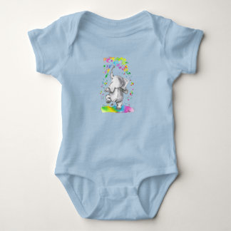 Body Para Bebê Little Elephant Splash of Color