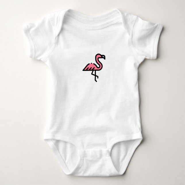 Body Para Bebê Little Flamingo (Frente)