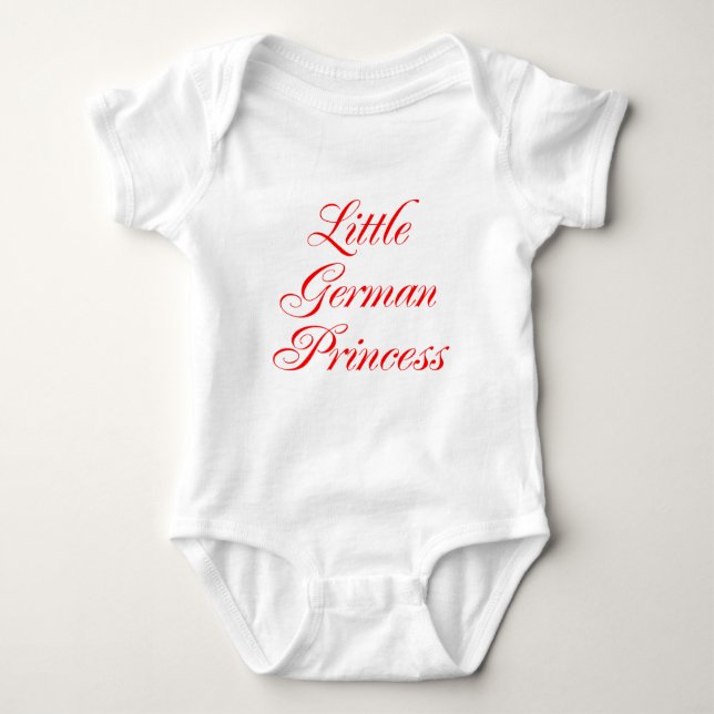 Body Para Bebê Little German Princess (Frente)