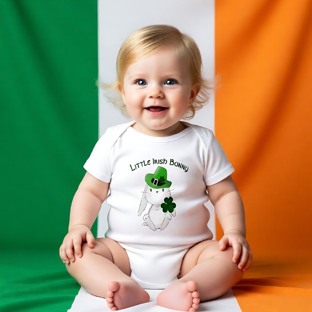 Body Para Bebê Little Irish Bunny (Little Irish Bunny Baby Bodysuit)
