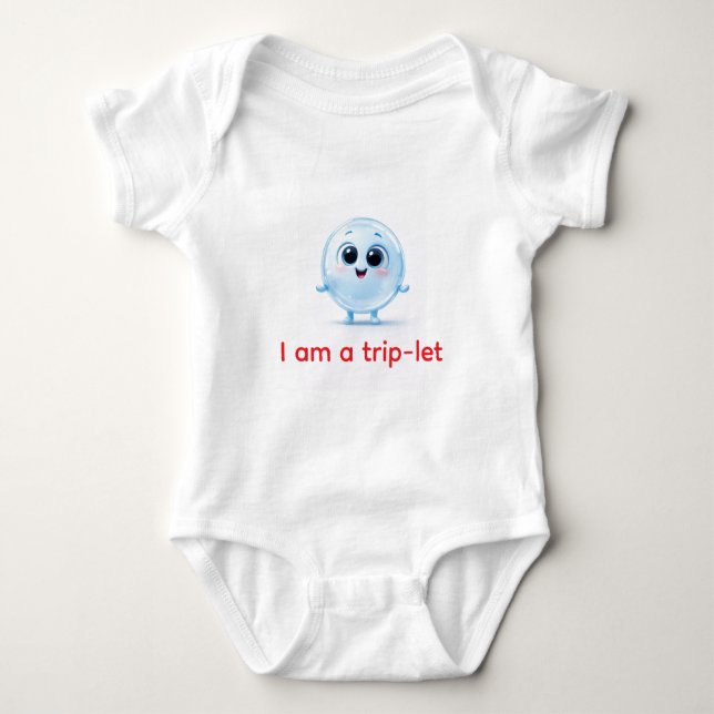 Body Para Bebê Little Lens Buddy–Cute Pixar-Inspired Cha T-Shirt (Frente)