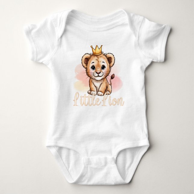 Body Para Bebê Little Lion Baby Bodysuit (Frente)