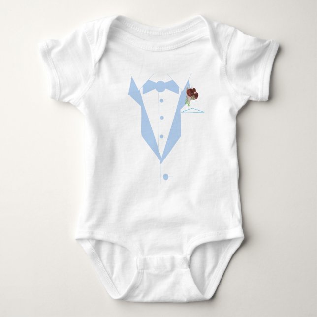 Body Para Bebê Little Man Tuxedo (Frente)