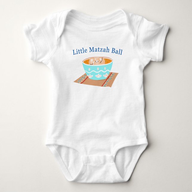 Body Para Bebê Little Matzah Ball Baby Bodydress (Frente)