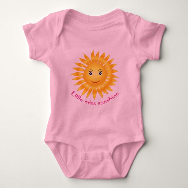 Body Para Bebê Little miss sunshine (Frente)