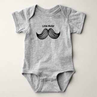 Body Para Bebê Little Mister Mustache Boy