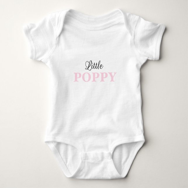 Body Para Bebê Little Poppy Classic Baby Body (Frente)