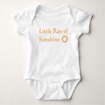 "Little Ray of Sunshine" Bebê de roupa de bebê