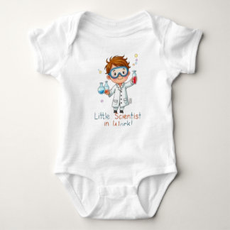 Body Para Bebê Little Scientist at Work” Cute Kids Science 