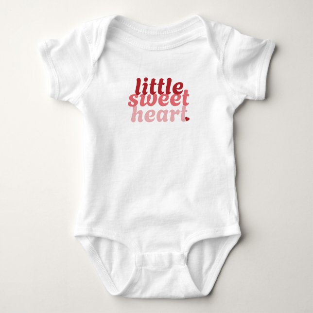 Body Para Bebê Little Swetheart Red White Baby Bodydress (Frente)