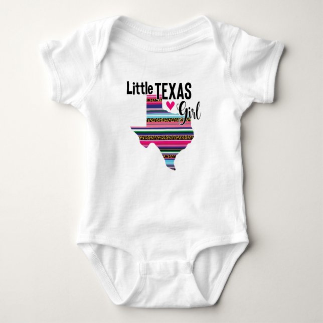 Body Para Bebê Little Texas Girl Serape (Frente)