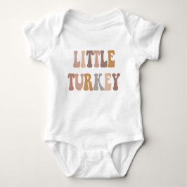 Body Para Bebê Little Turkey First Thanksgiving Outfit