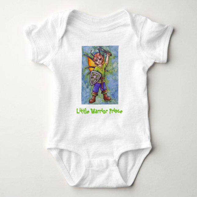 Body Para Bebê Little Warrior Prince (Frente)