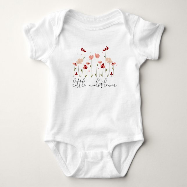Body Para Bebê Little Wildflower (Frente)