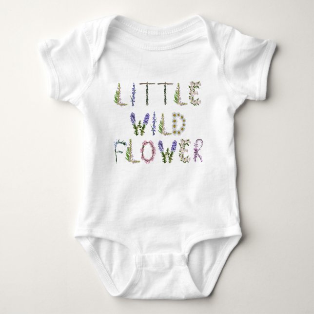 Body Para Bebê Little Wildflower (Frente)