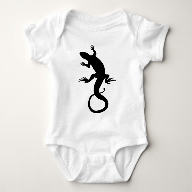 Body Para Bebê Lizard Art Baby Reptile Jumper (Frente)
