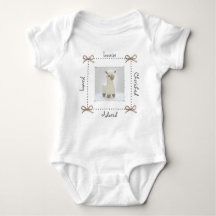 Llama Crochet Baby Bodycase Personalize