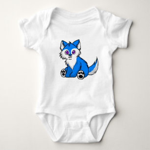 Body Para Bebê Lobo Onsie de Chibi