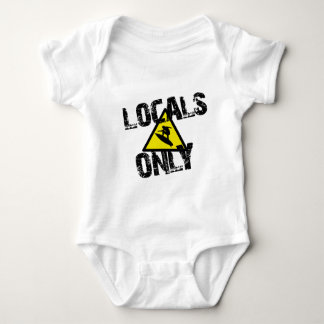 Body Para Bebê Locals only surfar perigo sign surf