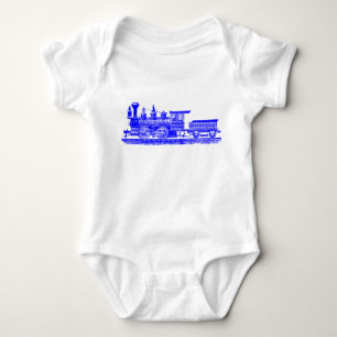 Body Para Bebê Locomotiva 02 - Azul