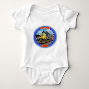 Body Para Bebê Locomotiva de CSX
