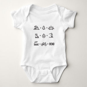 Body Para Bebê Logotipo da equação das atividades de Oregon da