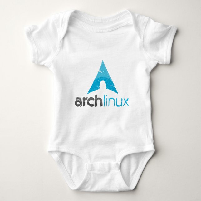 Body Para Bebê Logotipo de Linux do arco (Frente)
