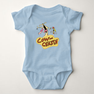 Body Para Bebê Logotipo de vaca e frango