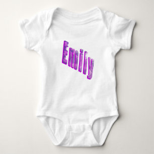 Body Para Bebê Logotipo Dimensional da Emily