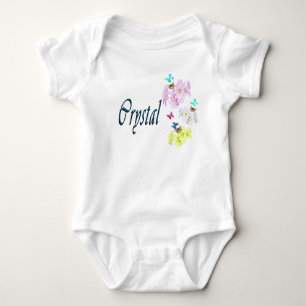 Body Para Bebê Logotipo do nome das cristalinas, biquíni bebê