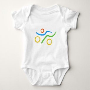 Body Para Bebê Logótipo do Triathlon Freak