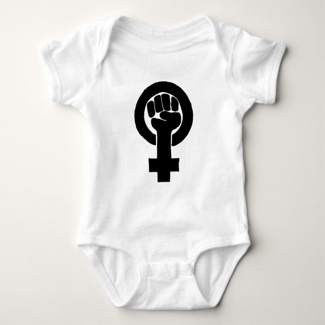 BODY PARA BEBÊ LOGOTIPO FEMINISMO (Frente)