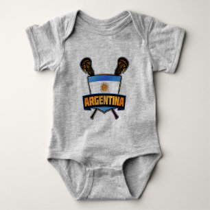 Body Para Bebê Logotipo Lacrosse Argentina Babygrowth