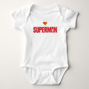Body Para Bebê Logotipo Negrito Clássico do Super-Homem
