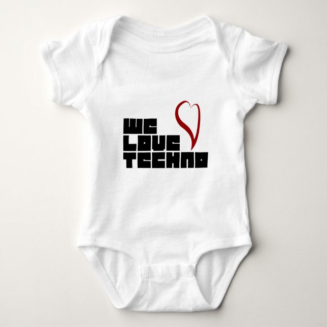 Body Para Bebê Logotipo-Nós-Amor-Techno (Frente)
