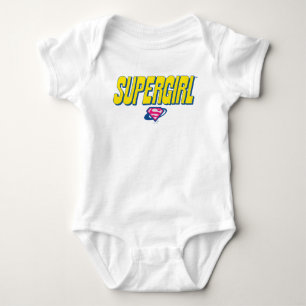 Body Para Bebê Logotipo Pop Supergirl