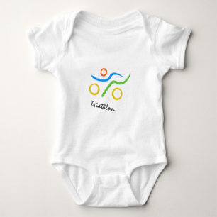 Body Para Bebê Logotipo Triathlon