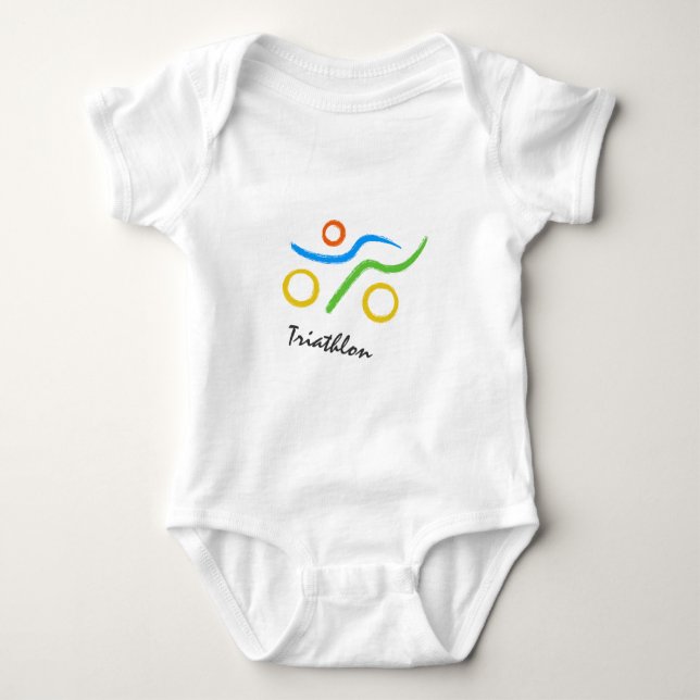 Body Para Bebê Logotipo Triathlon (Frente)