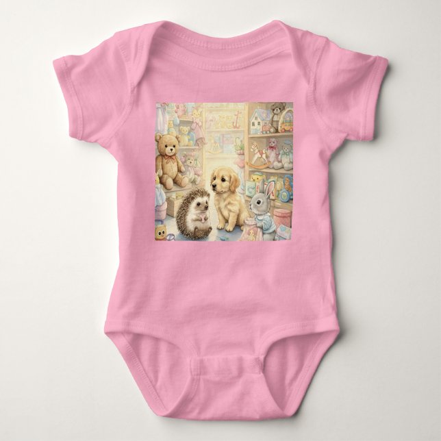 Body Para Bebê Loja de Brinquedos, Coleção de Natasha Us (Frente)