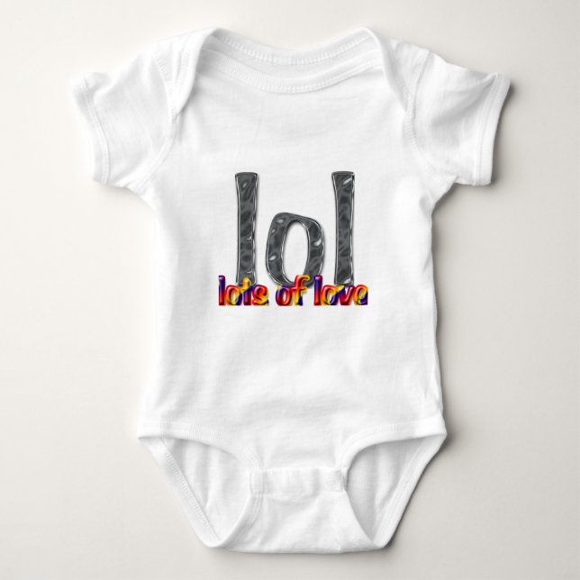 Body Para Bebê LOL (Muitos de Amor) (Frente)