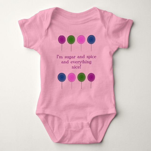 Body Para Bebê Lolly Pop Baby Onsie (Frente)