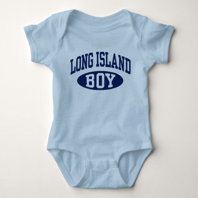 Body Para Bebê Long Island Boy (Frente)
