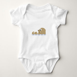Body Para Bebê lontra bonita