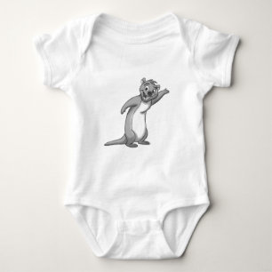 Body Para Bebê Lontra esboçado